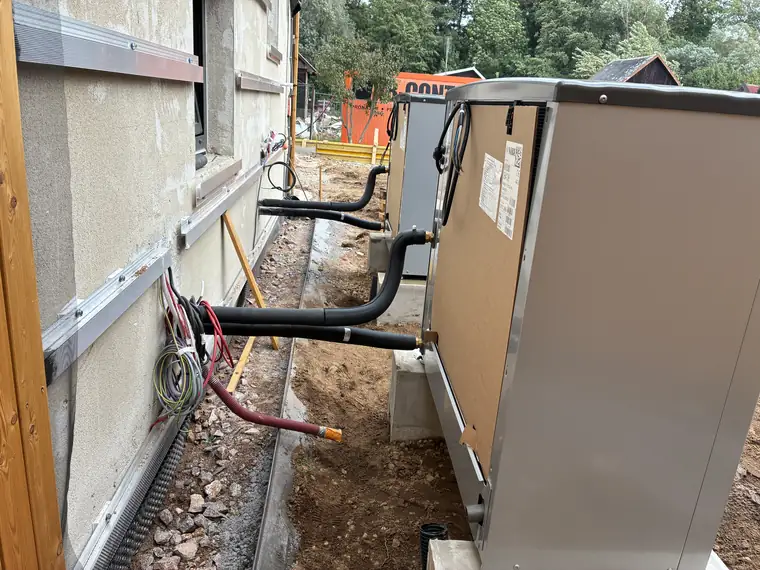 Instalace tepelného čerpadla u rodinného domu